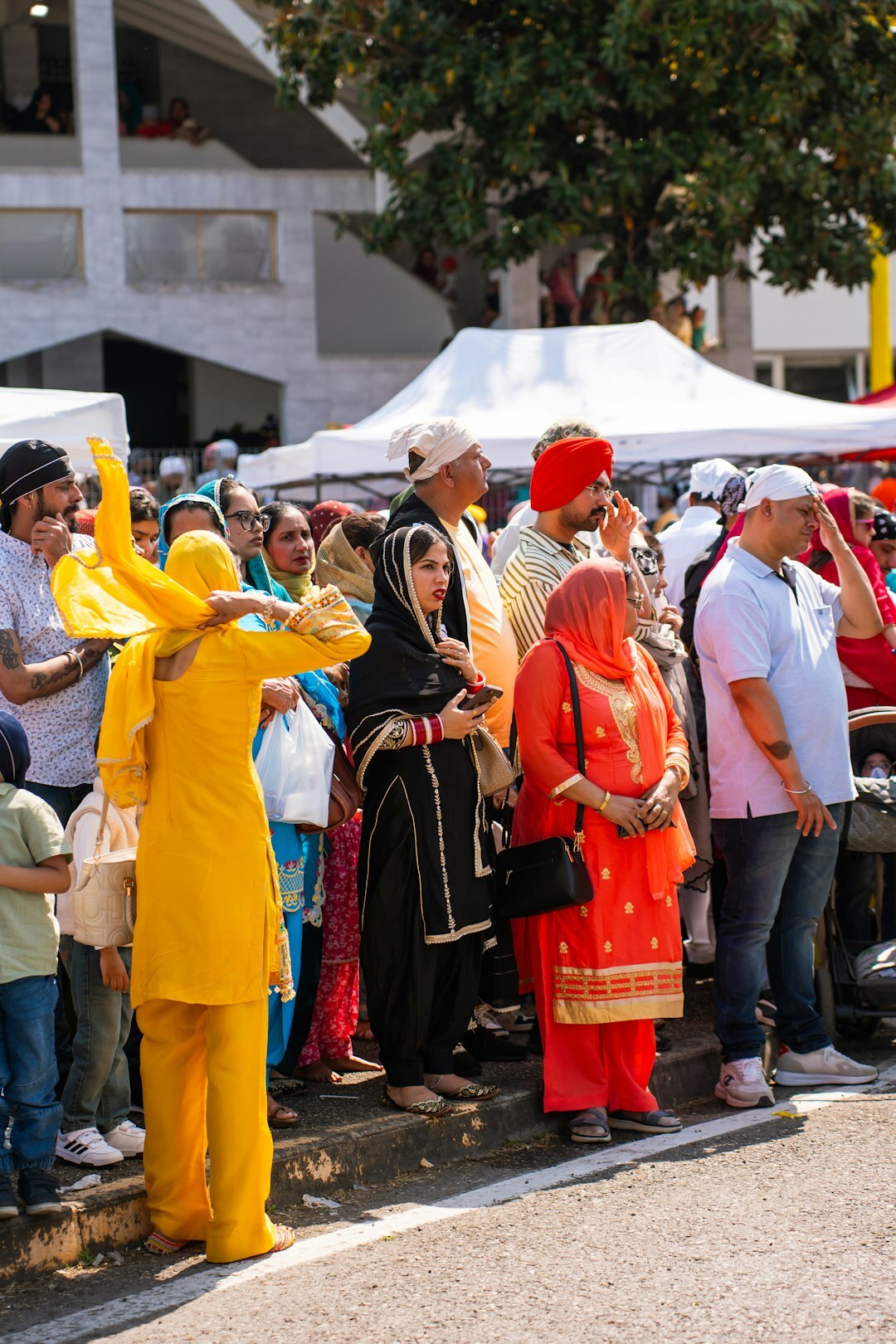 Group of seniors celebrating together at a community event