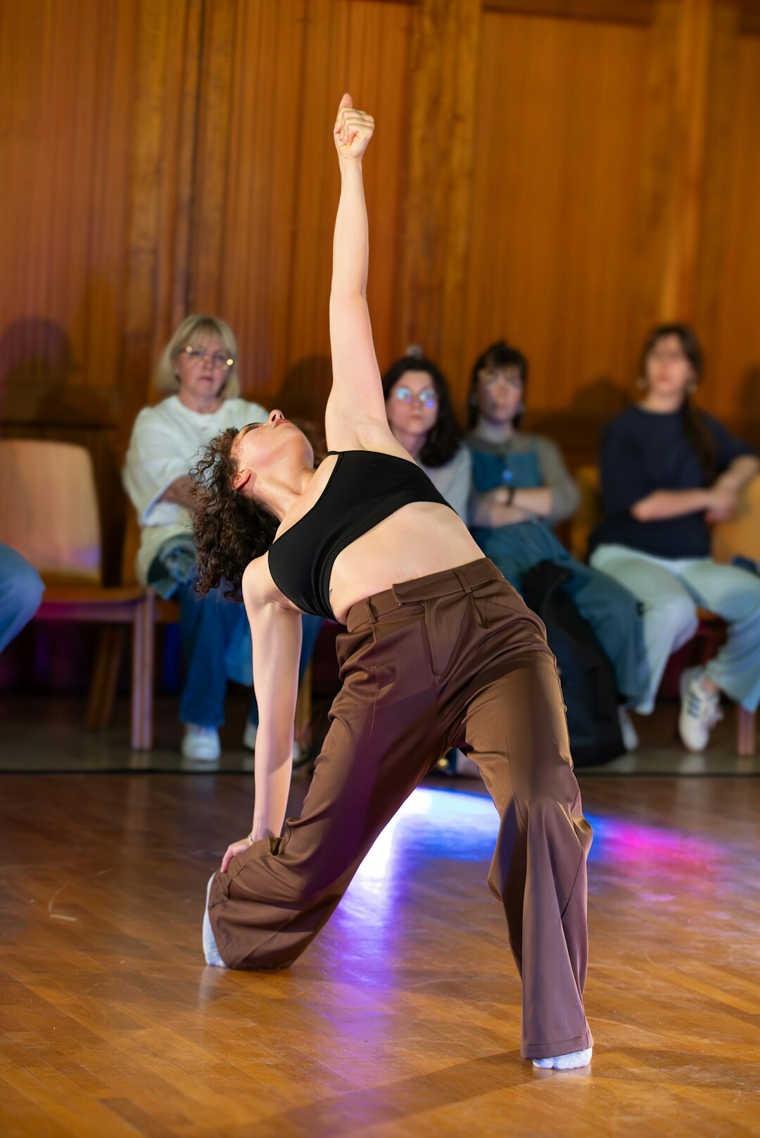 Group of seniors attending a dance exercise class