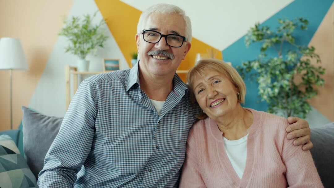 happy elderly couple