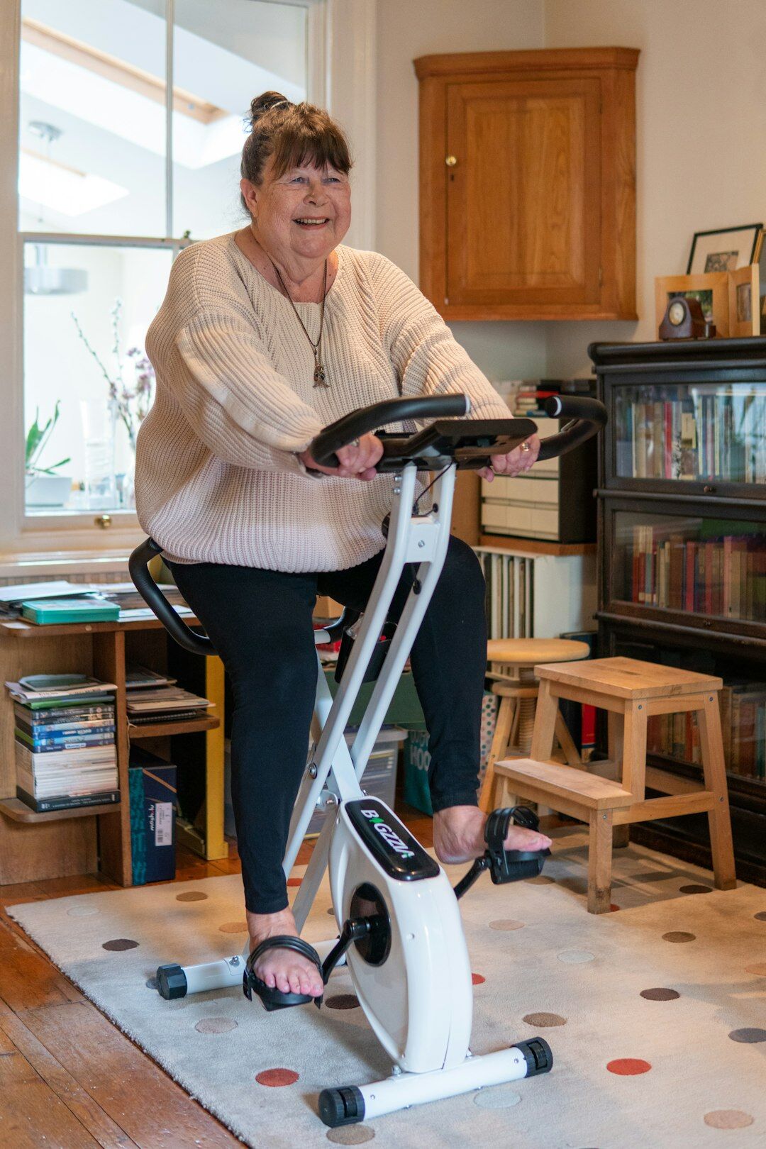 senior doing gentle exercise
