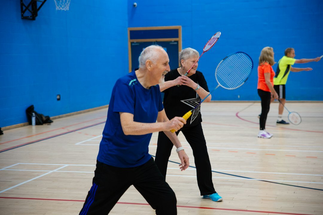 senior people enjoying club activity